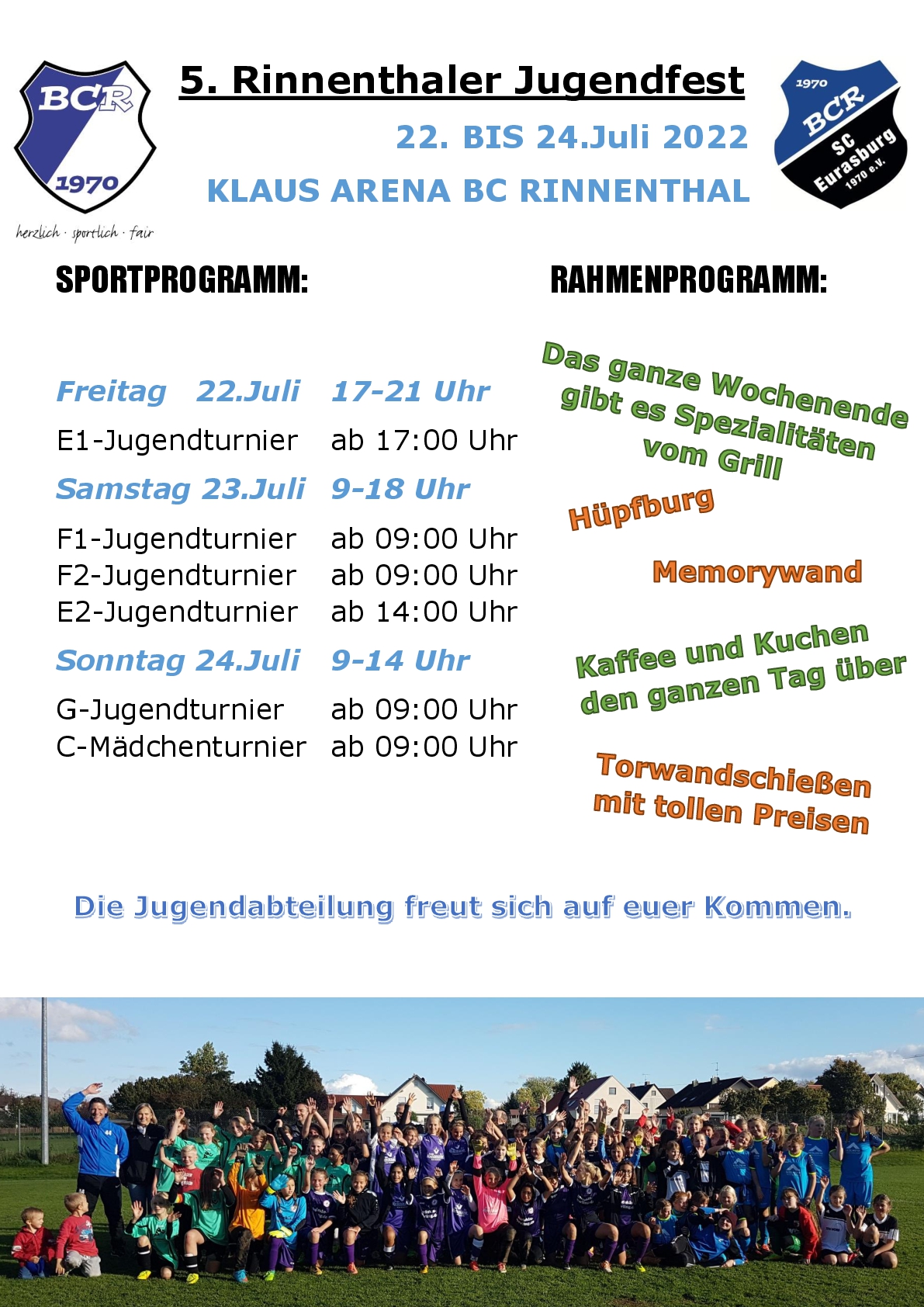 Flyer Jugendfest 2022 in Rinnenthal
